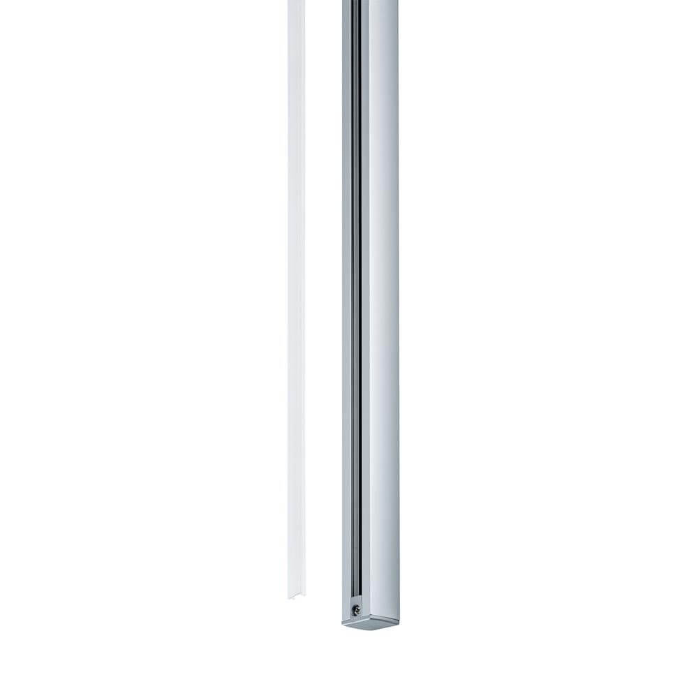 URail System Light&Easy Abdeck. Schiene 68cm transparent im Detail mit Anschlussraum.