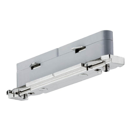 URail System Light&Easy Linien Verbinder für 230V Schienensystem, grauer Systemteil für LED, Energiespar- und Halogenleuchten