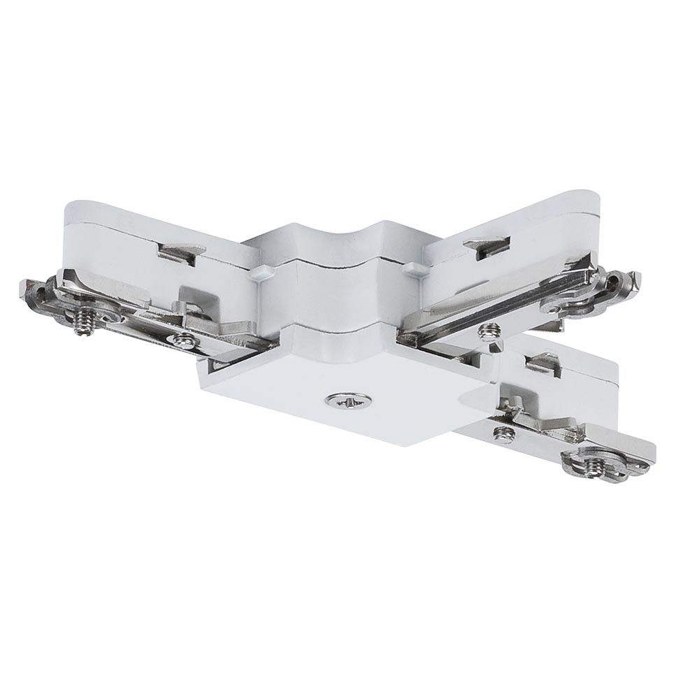URail System Light&Easy T-Verbinder 125mm max. 1000W Weiß für T-Installationen im 230 Volt URail System.