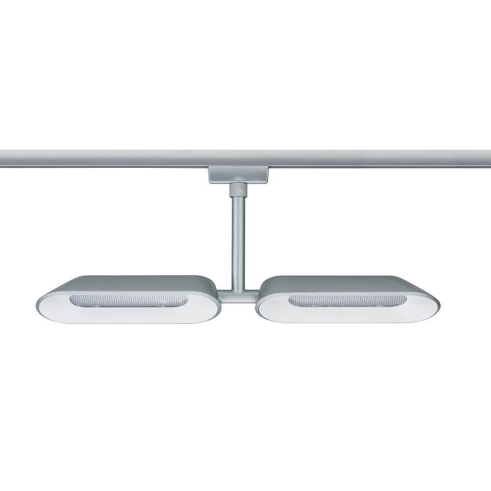 URail Systems Spot Dipper 2x8W Weiß Dimmbar mit doppelt starkem Licht und blendarmem Design.