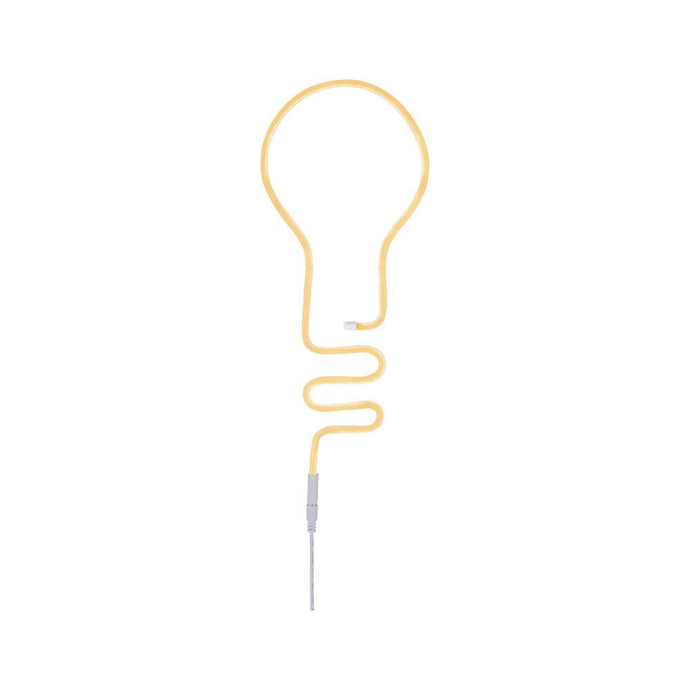 USB-LED Neonstreifen in Orange, biegsam und beleuchtet gleichmäßig, ideal für kreative Lichtgestaltungen.