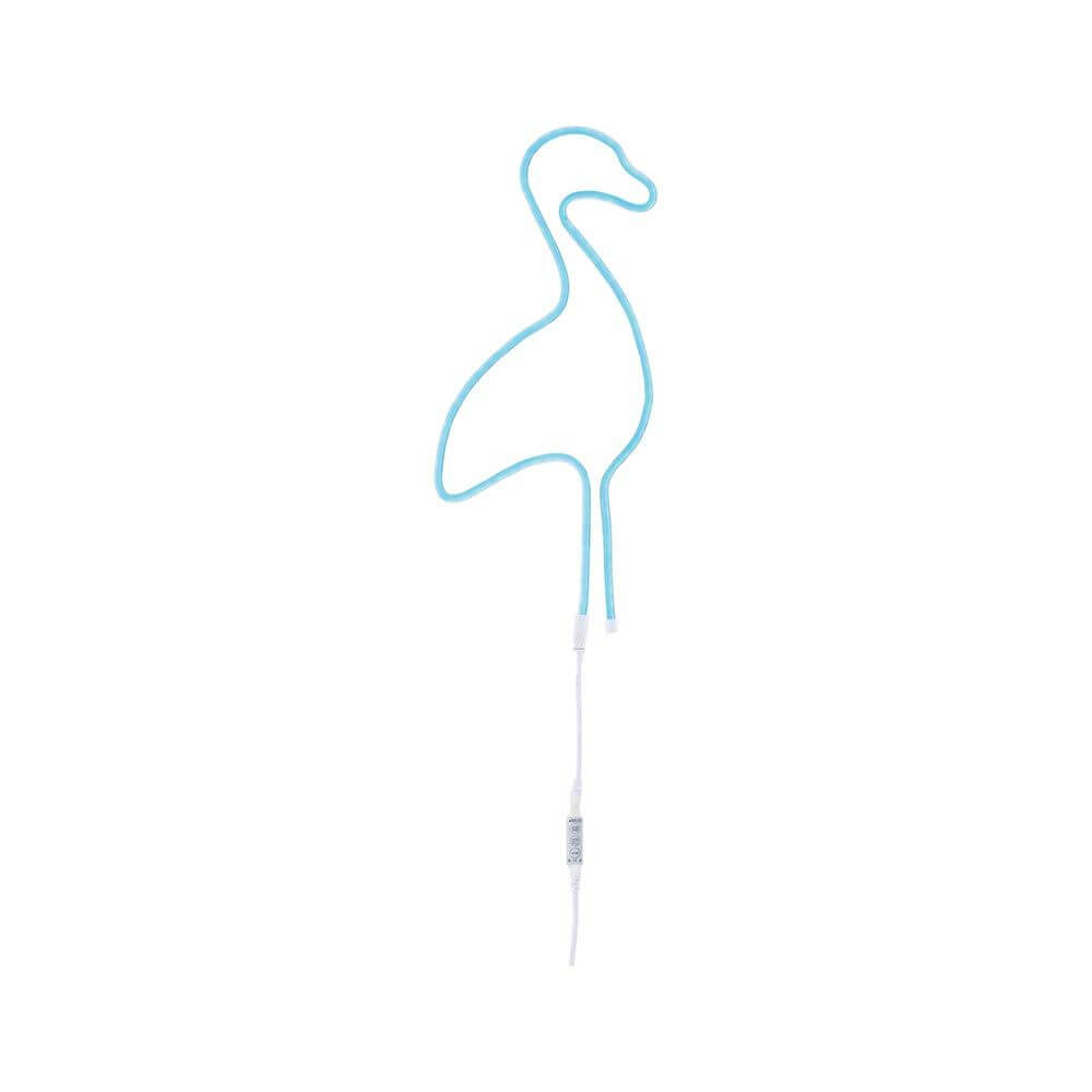 USB-LED Strip Neon Colorflex RGB 1m in Form eines Flamingos, leuchtend und flexibel einsetzbar.