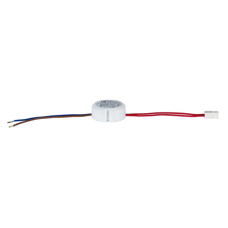 VDE Disc electronic transformer built-in 20-70W 12V 70VA white with connection cables and dimmable.