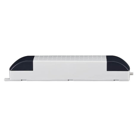 VDE professional electronic transformer 35-105W 12V 105VA grey black side view, grey-black design.