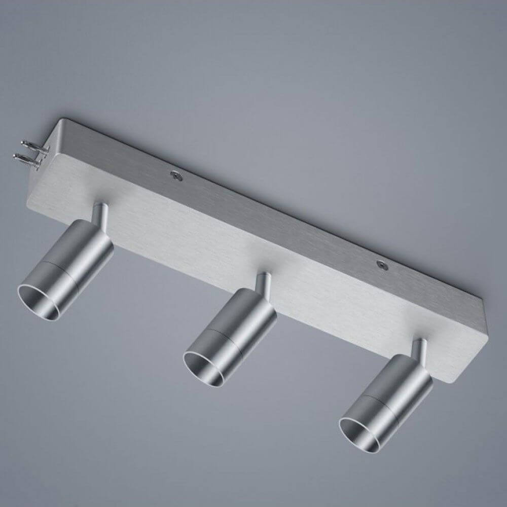 VIGO System 3er Strahlermodul und Endgehäuse Alu-matt, minimalistisches Design mit drei beweglichen Strahlern.