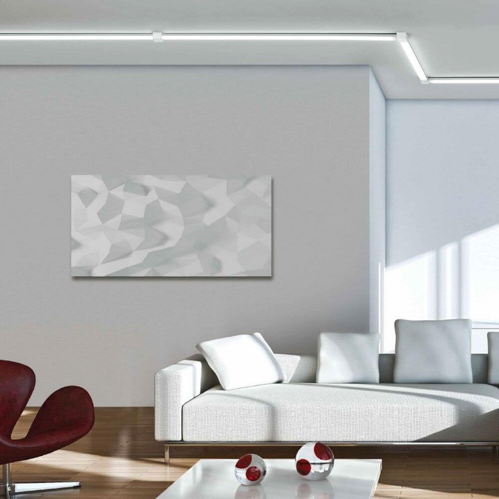 VIGO System LED-Linienmodul 100cm Alu-matt in moderner Wohneinrichtung mit minimalistischer Ästhetik.
