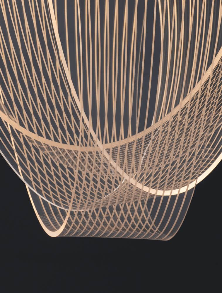 Valentin LED Pendelleuchte 3000K Gold - moderne Hängeleuchte mit elegantem Design und Dimmoption.