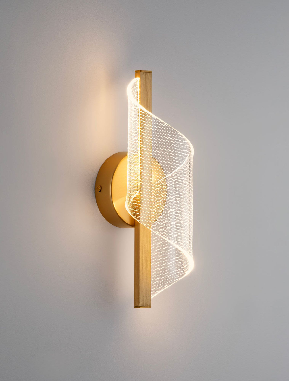 Valentin LED applique 3000K avvolta in oro (5)