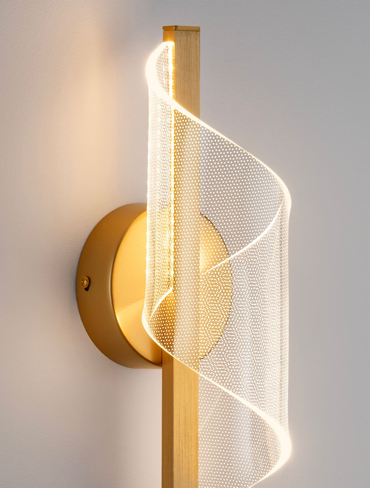 Valentin LED applique 3000K avvolta in oro (6)