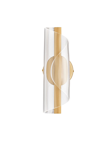 Valentin LED Wandleuchte 3000K Verdrillt Gold (2)