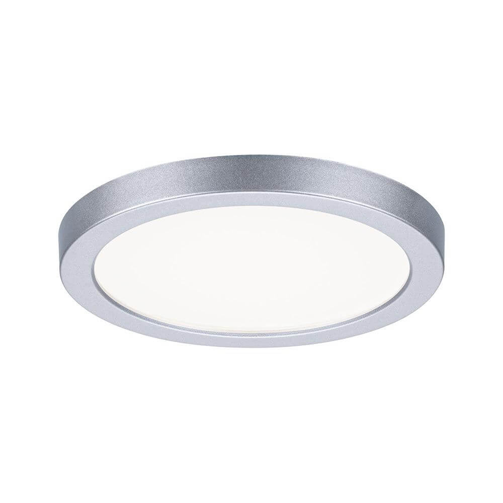 VariFit LED Einbaupanel Areo Rund Chrom-Matt mit runder Form und warmweißem Licht.
