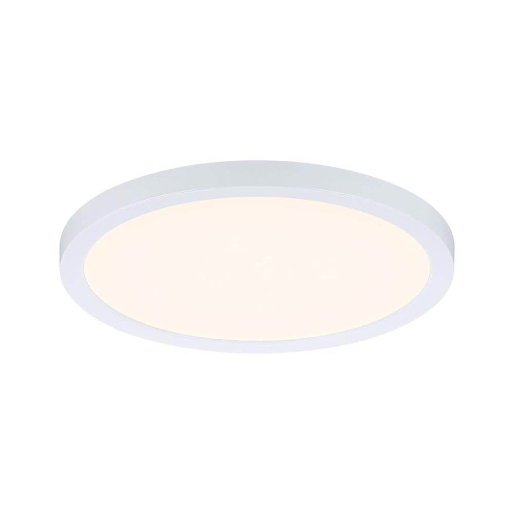 VariFit LED Einbaupanel Areo Rund in Weiß mit rundem Design und warmweißem Licht.