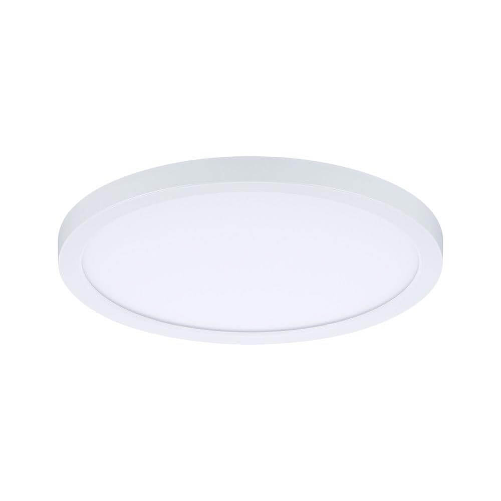 VariFit LED Einbaupanel Areo Rund in Weiß, rundes Einbaupanel, warmweißes Licht, flexible VariFit-Technik.