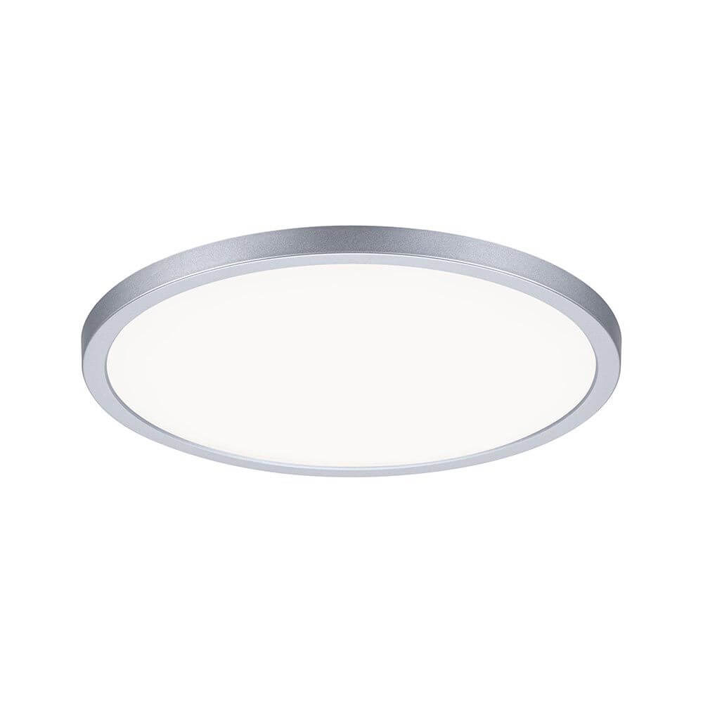 VariFit Areo LED Einbaupanel Ø 23cm mit 3-Stufen-Dimmer Chrom-Matt in runder Form und modernem Design.