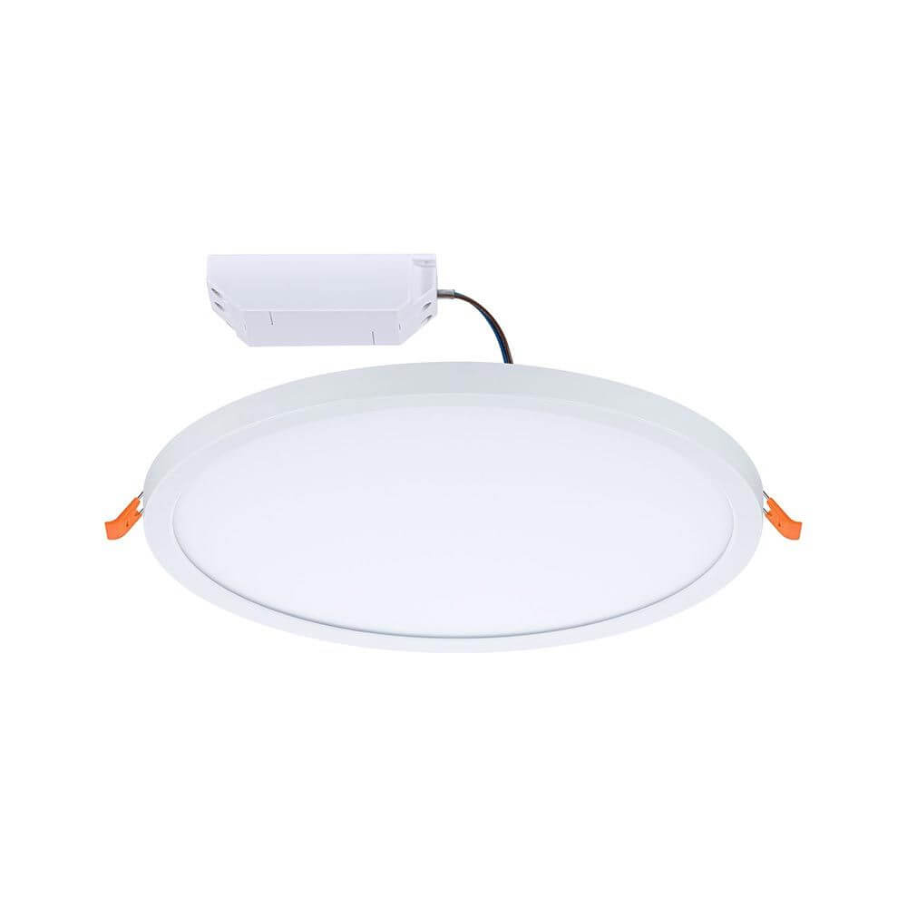 VariFit LED Einbaupanel Areo in 3-Stufen-Dimmer Ø 23cm Weiß, runde Deckenleuchte mit warmweißem Licht.