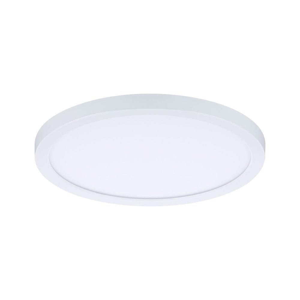 VariFit LED Decken-Einbaupanel Areo mit 3-Stufen-Dimmer in rundem, flachem Design, weiß.