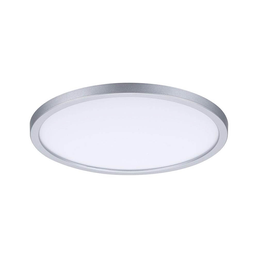VariFit LED Einbaupanel Areo Ø 23cm CCT-Dimmbar Chrom-Matt in Rundform, edles Design.