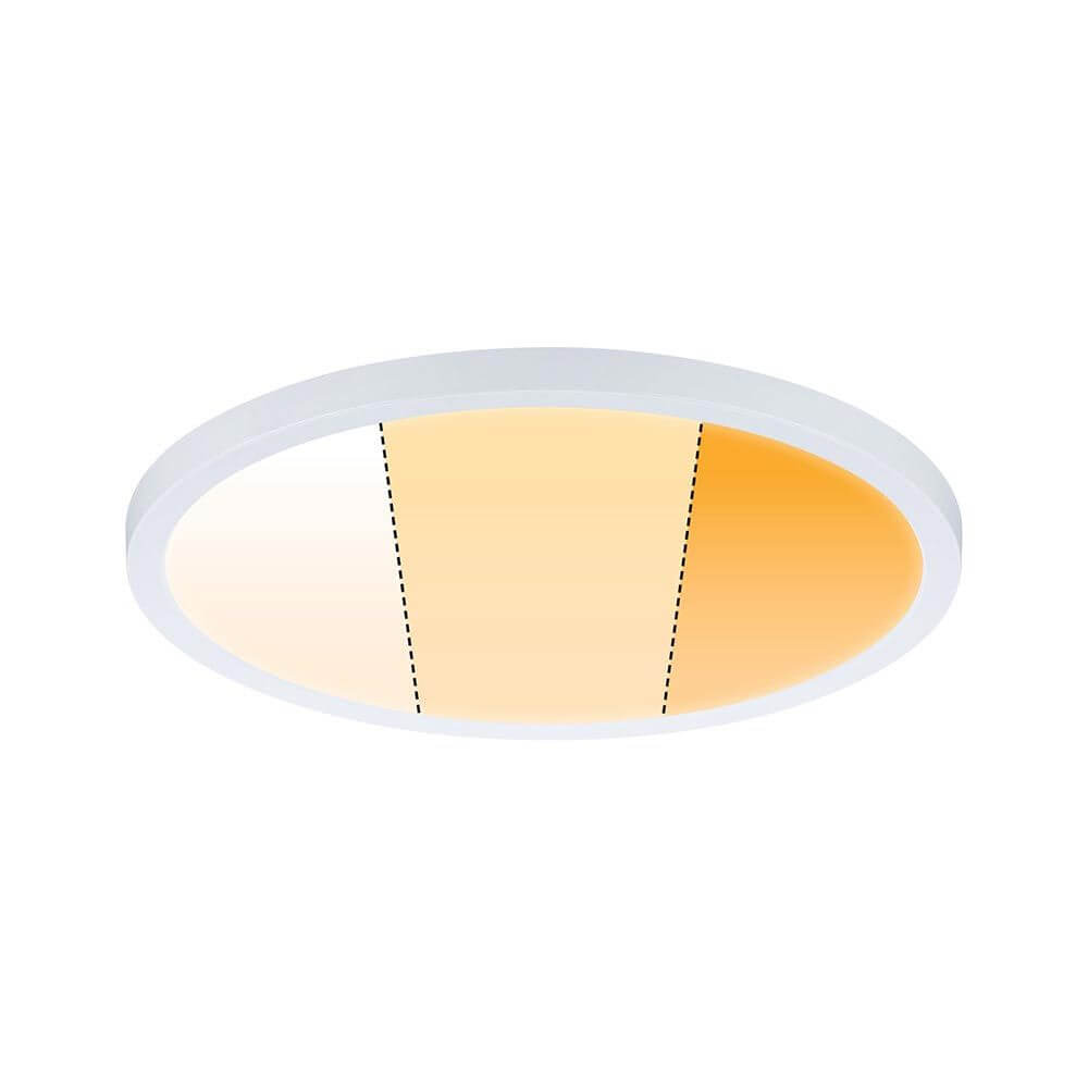 VariFit LED Einbaupanel Areo Dim-to-Warm Ø 23cm Weiß-Matt mit drei Farbtemperaturen
