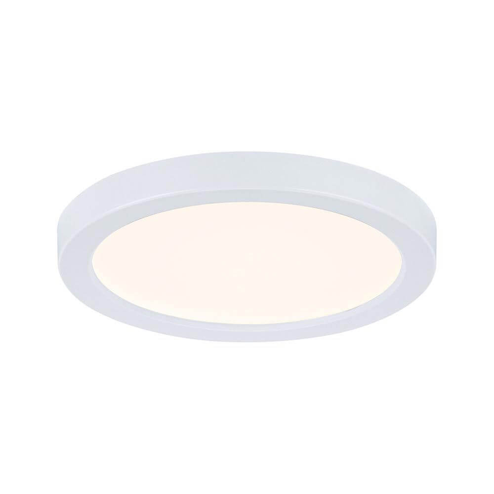 VariFit LED Einbau-Panel Areo Rund 3000K Weiß in Weiß mit rundem Design und warmweißem Licht.