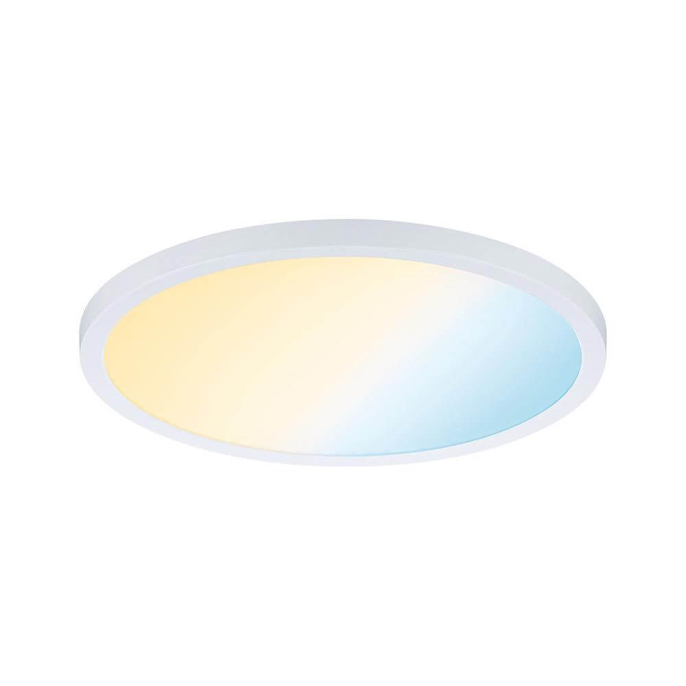 VariFit Areo LED Einbaupanel Smart Home Zigbee CCT IP44 mit rundem Design und einstellbarem Licht.
