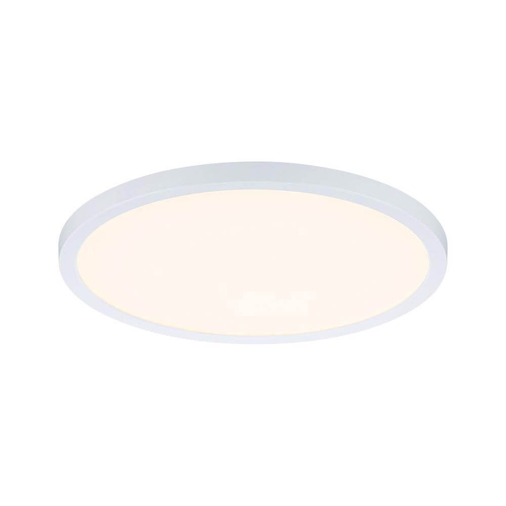 VariFit Areo LED Einbaupanel Smart Home Zigbee CCT IP44 rund, 230 mm, weiß, blendfreies Licht, flexibles Design.