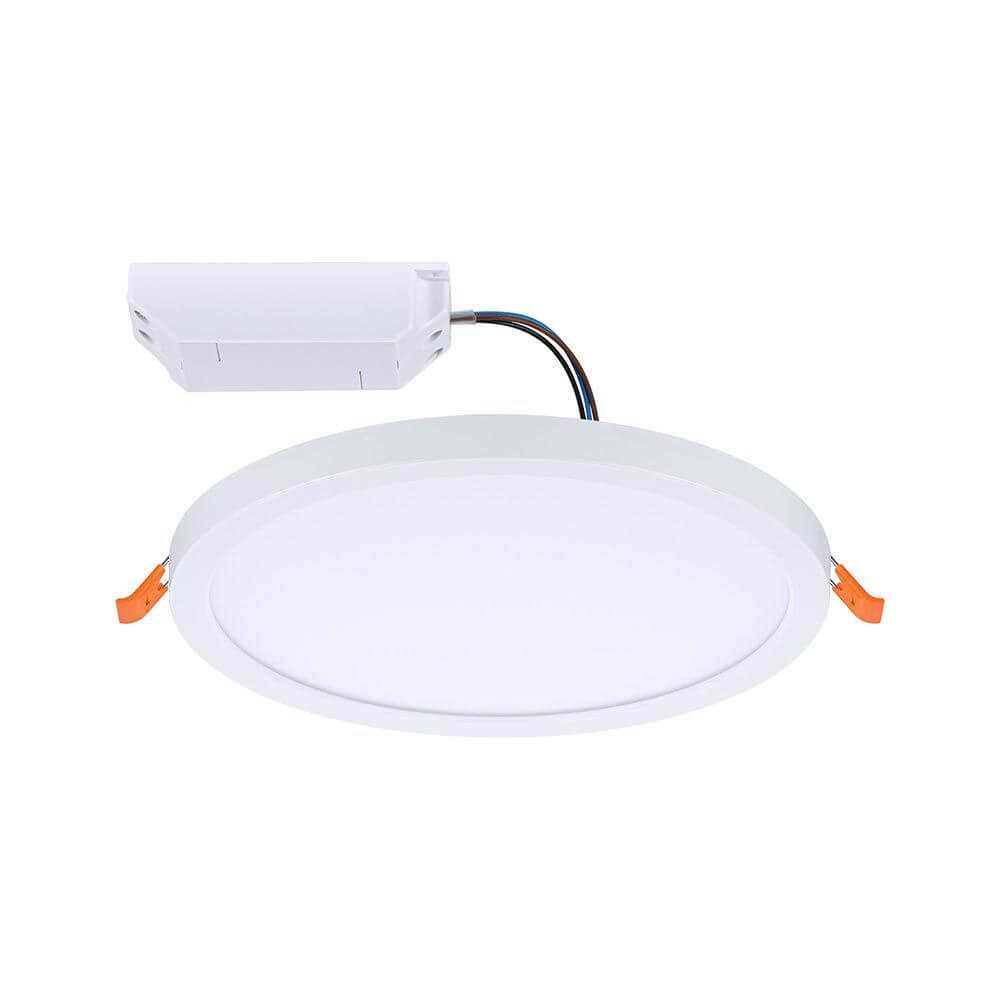 VariFit LED Einbaupanel Areo Smart Home Zigbee Dim-to-Warm Weiß, rundes 175 mm Einbaupanel mit Anschlussbox und verstellbaren Klemmfedern