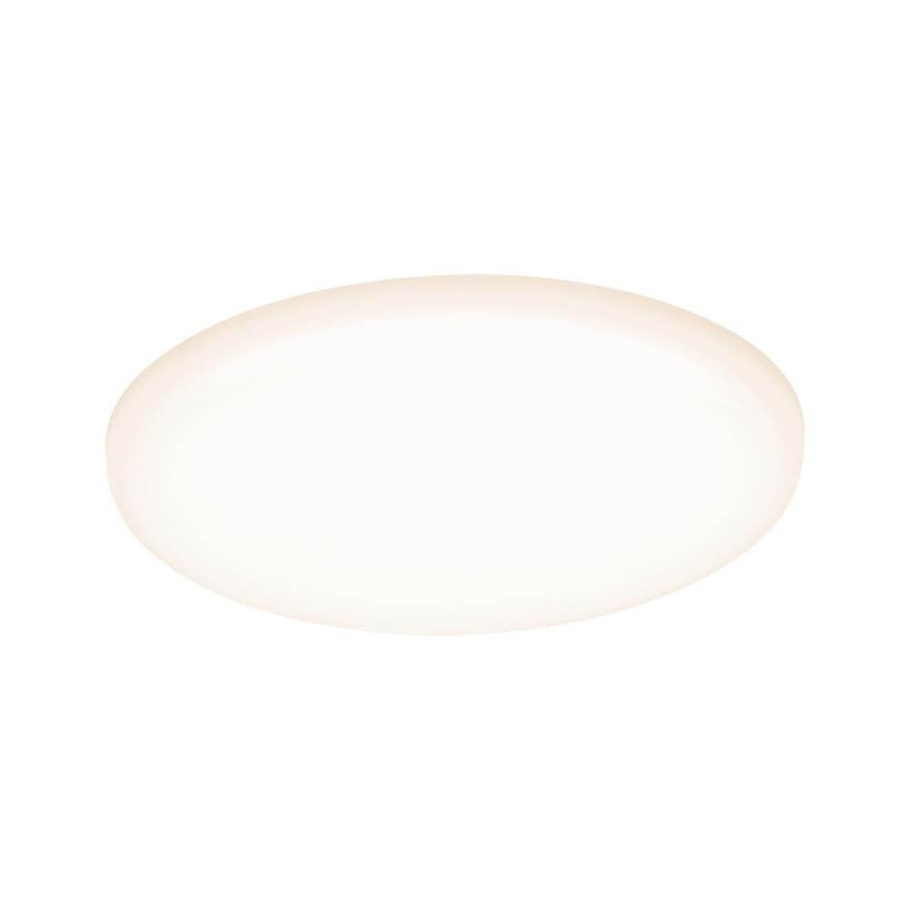 VariFit LED Einbaupanel Veluna Ø 12,5cm Rund Satin mit warmweißem Licht.