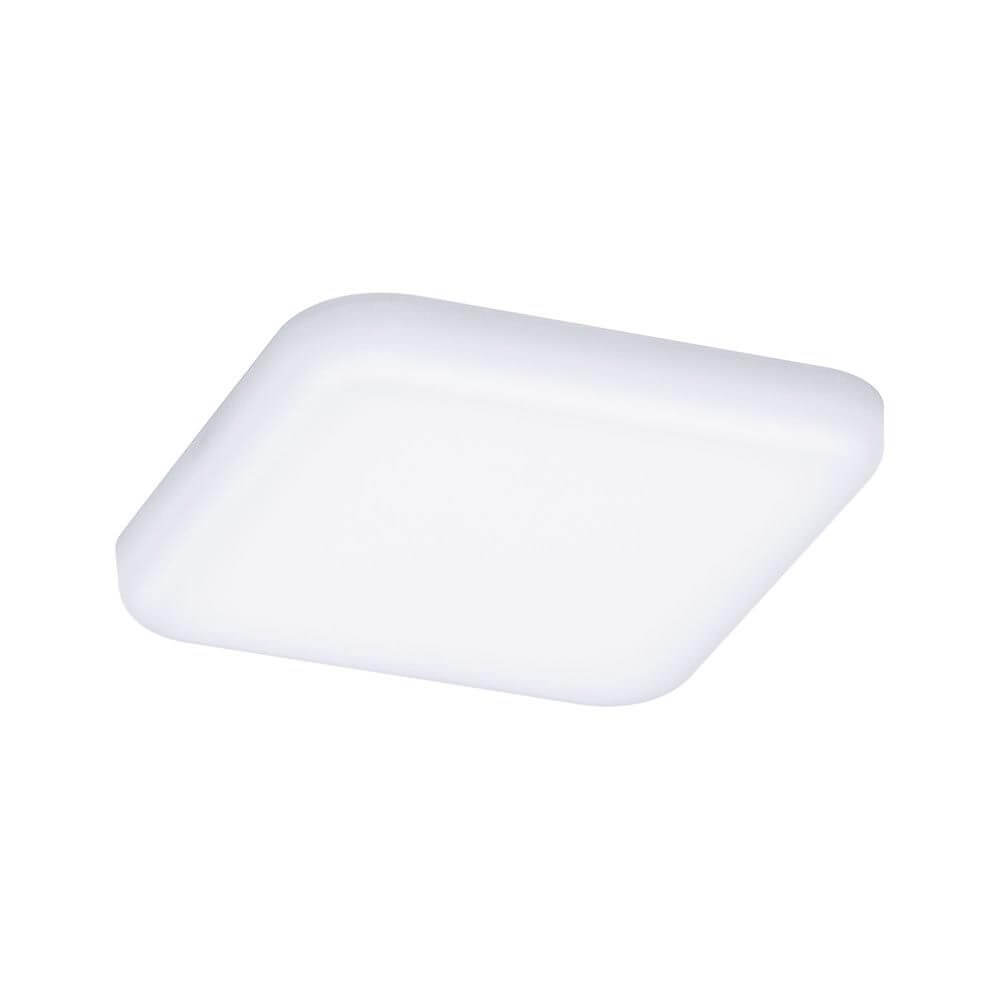 VariFit LED Einbaupanel Veluna 7,5 x 7,5 cm Eckig Satin in schlichtem Design mit warmweißem Licht.
