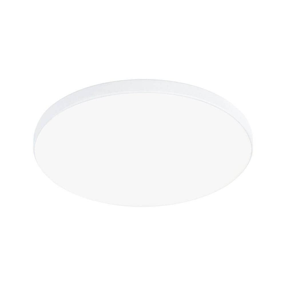 VariFit LED Einbaupanel Veluna Edge Ø 12cm in Weiß – modernes, rahmenloses Design in dezentem Weiß.
