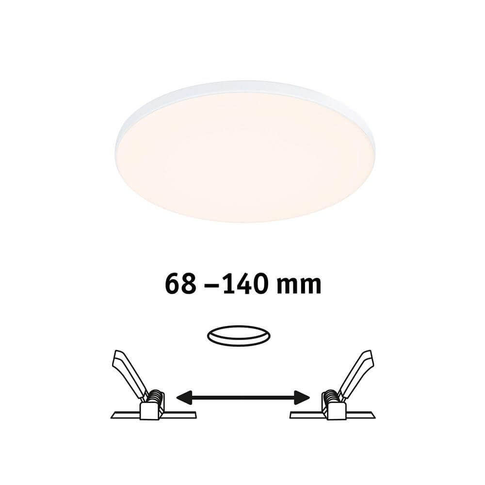 VariFit LED Einbaupanel Veluna Edge Ø 16cm Weiß