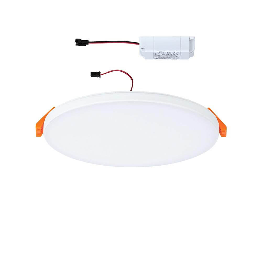 VariFit LED Einbaupanel Veluna Edge Ø 16cm Weiß Dimmbar mit flexibler Halterung und Netzteil