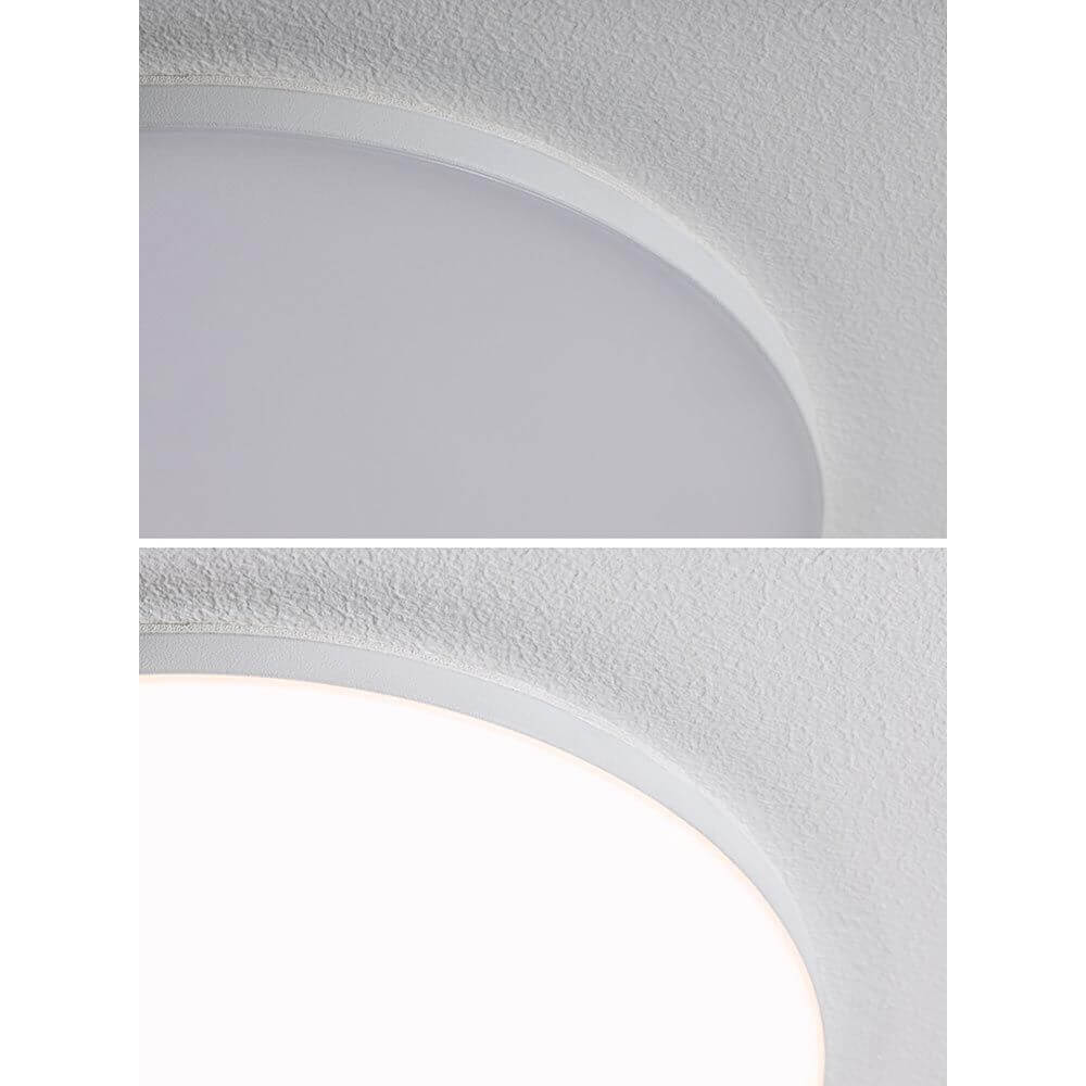 VariFit Veluna LED Einbau Deckenpanel Ø 20cm Dimmbar mit rahmenlosem Design und zwei Lichtstufen.