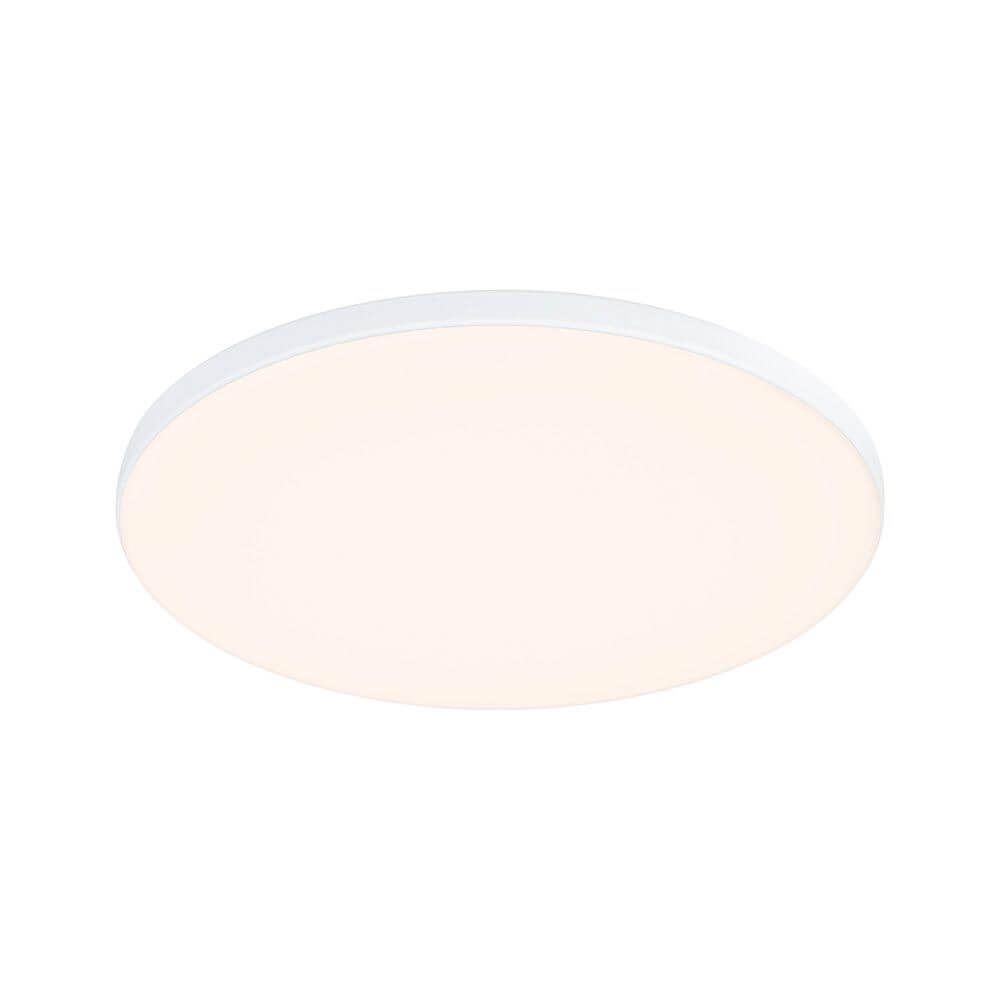 VariFit LED Einbaupanel Veluna Edge Weiß Dimmbar, rundes rahmenloses 160mm LED-Panel 3000K, stufenlos einstellbare VariFit-Klemmfedern