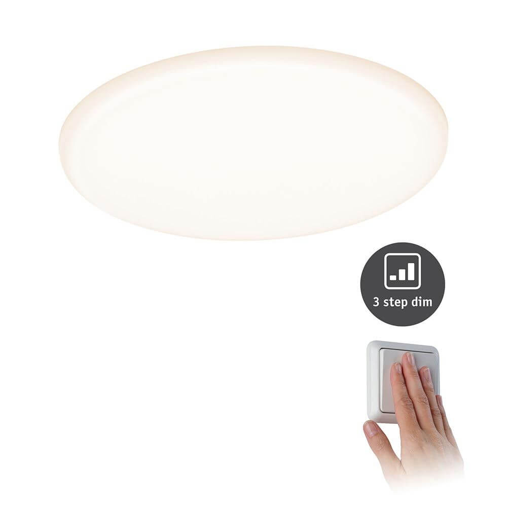 VariFit Veluna LED Einbau-Deckenleuchte mit 3-Stufen-Dimmer Ø 18,5cm mit 3-Step-Dimmer-Funktion