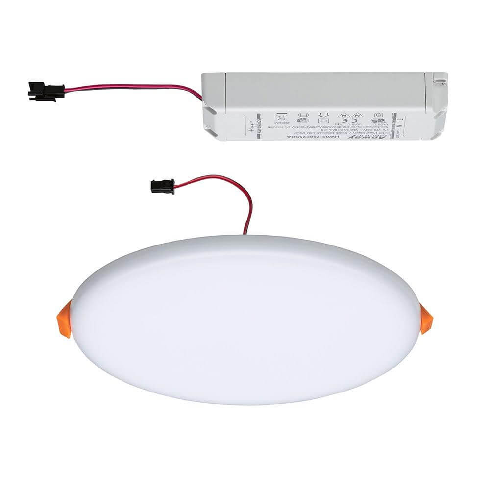 VariFit Veluna LED Einbau-Deckenleuchte mit 3-Stufen-Dimmer Ø 18,5cm inklusive Vorschaltgerät und Anbauteilen.