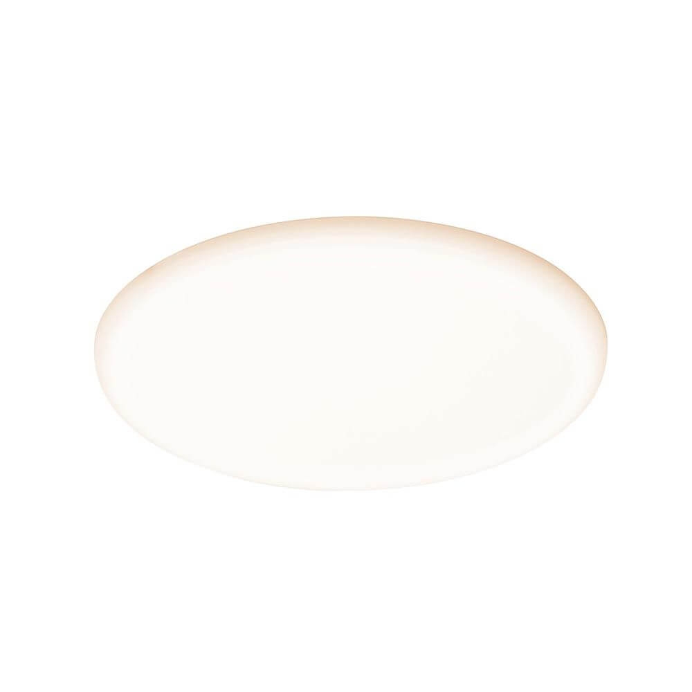 VariFit LED Einbaupanel Veluna mit 3-Stufen-Dimmer Satiniert in ovaler Form, sorgt für warmweißes Licht.