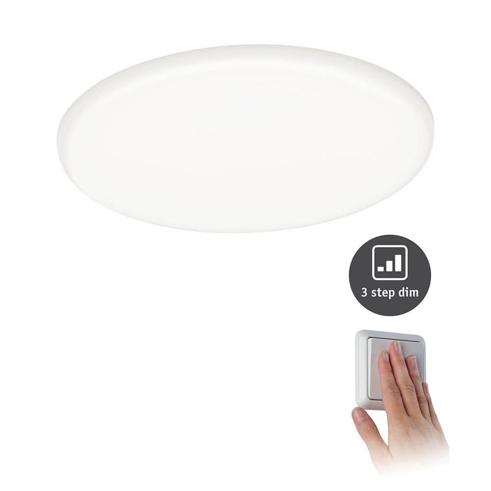 VariFit LED Einbau Deckenleuchte Veluna mit 3-Stufen-Dimmer Ø 18,5cm und dimmbaren Lichtsteuerung.