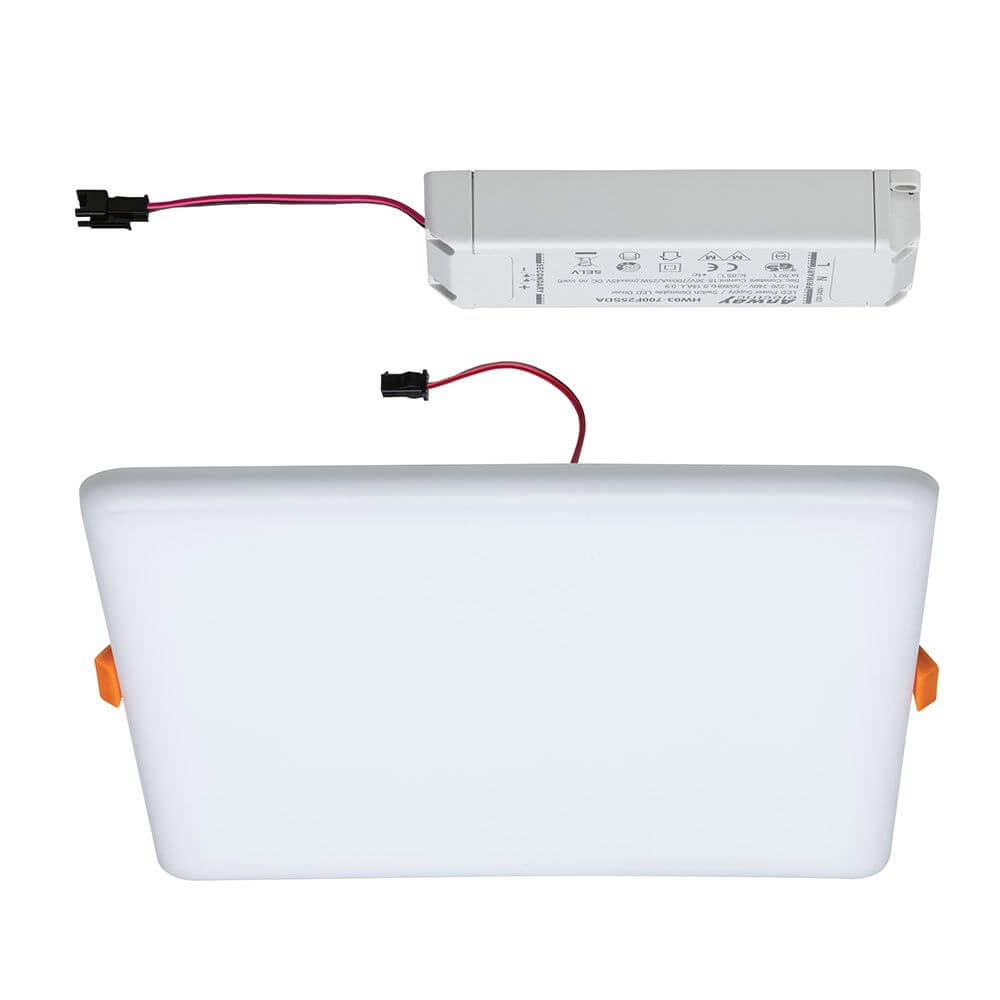 VariFit LED Einbaupanel Veluna mit 3-Stufen-Dimmer Satin mit abnehmbarem Treiber und flexibler Montage.