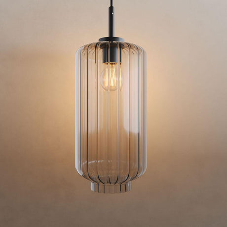 s.luce Velo Gallery szklana lampa wisząca podwieszana 500cm czarna