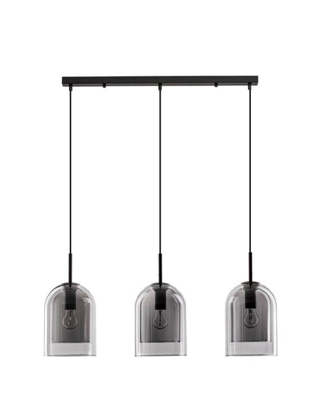 Velor pendant lamp bar 70cm E27 3-flame