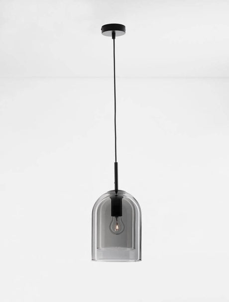 Lampada a ciondolo velluto E27 Ø 18 cm