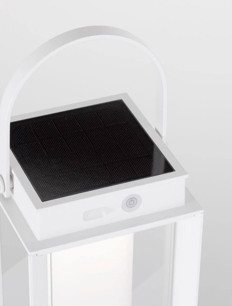 Verhal LED Außenstehleuchte 3000K Solar IP54 - Solarpanel und modernes Design für den Außenbereich