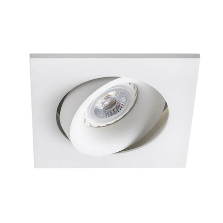 Verstellbare Einbauleuchte ARGÓN GU10 Weiß - moderne, drehbare Deckenlampe in Weiß für vielseitige Beleuchtung.