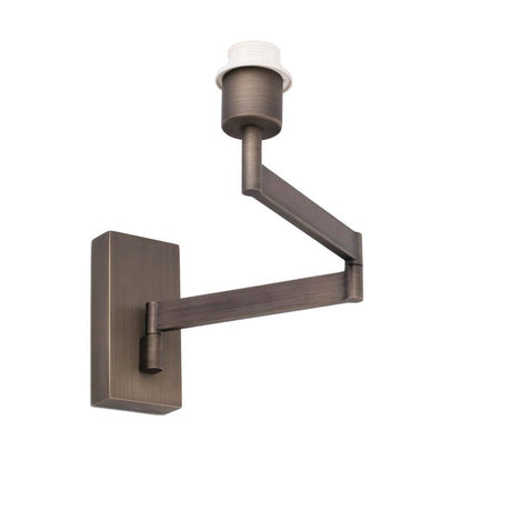 Verstellbare Wandleuchte ARTIS Bronze mit modernem Design und verstellbarem Arm in Bronze-Finish.