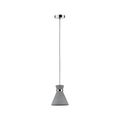 Verve taklampe IP44 maks 20W E27 Grå Krom Betong med trendy design og sprutsikker beskyttelse.