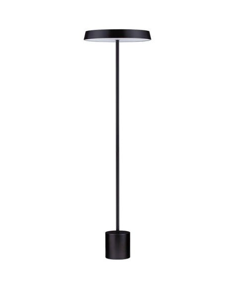 Vetro LED floor lamp H 136cm Ø 40cm 3000K in a modern design, elegant mix of aluminium and acrylic.