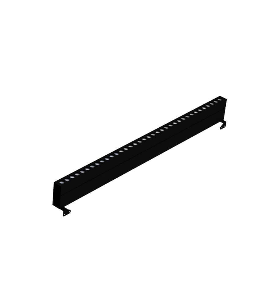 Wall Washer LED Außenwandstrahler 100cm 3000K Chip Cree Schwarz IP67 zeigt das schwarz pulverbeschichtete Design.