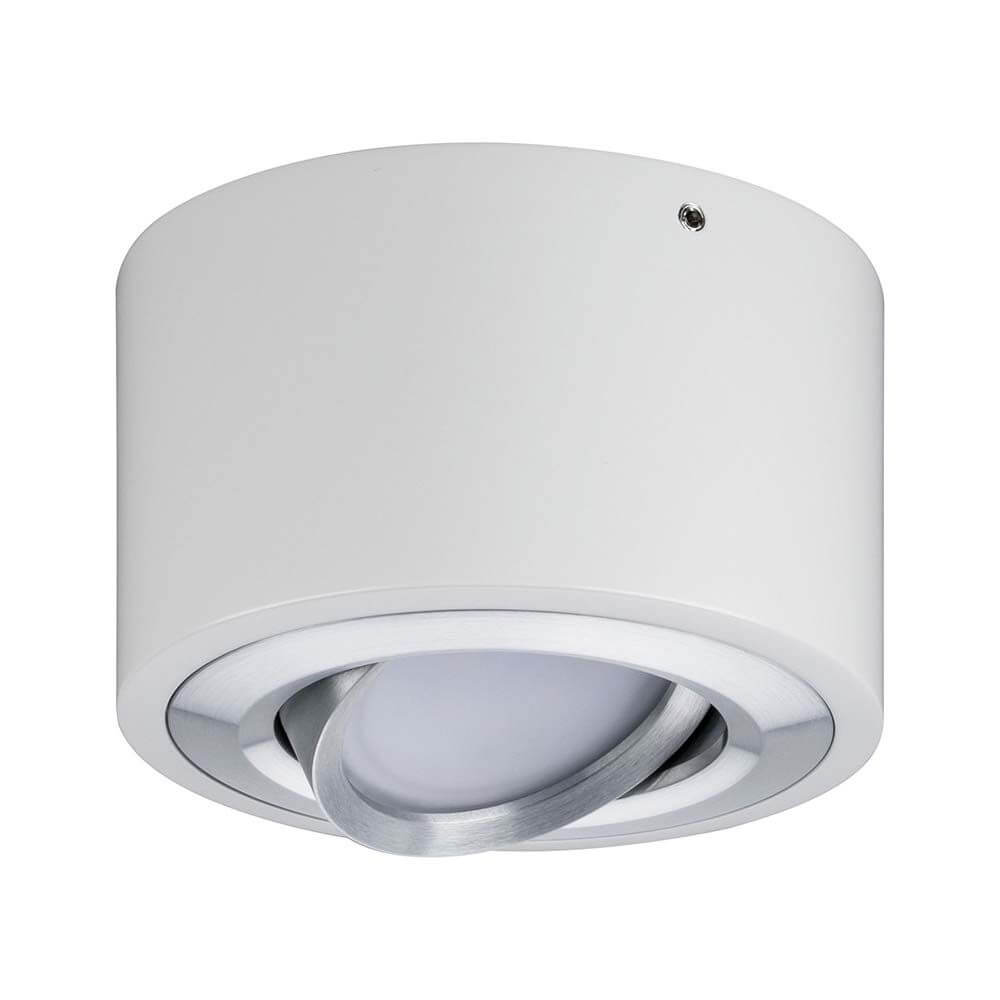 Wandleuchte Argun LED 1x4,8W Weiß Alu-Gebürstet mit schwenkbarem Spot und dimmbaren Funktionen