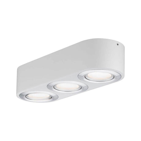 Applique murale Argun LED 3x4,8W blanc aluminium brossé avec design moderne et fonctions de variation d’intensité.