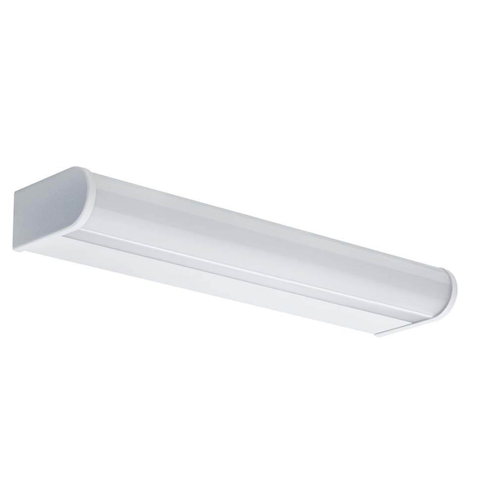 Wandleuchte Arneb IP44 LED 1x9W Weiß Alu Acryl mit satinierter Acrylabdeckung für blendfreies Licht im Bad.